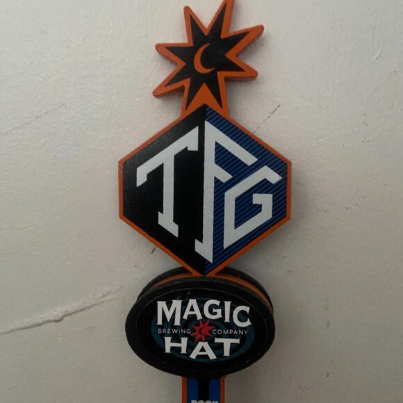 Magic Hat Brewing Company TFG Rock Solid IPA Beer Tap Handle 14" Tapper Bar RARE - Picture 2 of 6